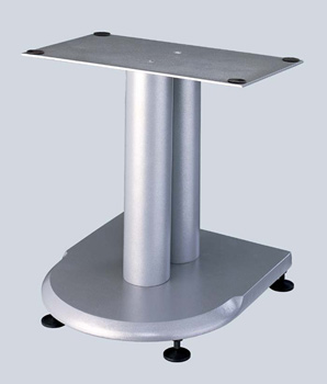VTI UFC 13" height Center Speaker Stand in Grey Silver Cast Iron color.