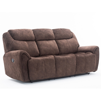 Global United Furniture 5008 Brown Velvet Fabric Sofa.