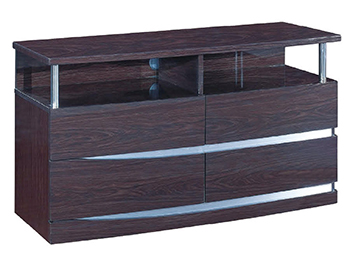 Global United Wynn - TV Entertainment Unit in Wenge Color.