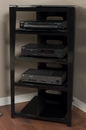 Tech Craft BCH4826 48" High Black Audio Rack to fit all of your high end components. TECHCRAFT-BCH4826