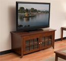 Tech Craft CRE48 TV Stand up to 52" TVs in Walnut finish. Tech-Craft-CRE48