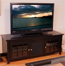 Tech Craft CRE60B TV Stand up to 60" TVs in Black finish.