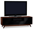 BDI Eras 8357 TV Stand up to 82" Flat Panel TVs in Chocolate color. BDI-Eras-8357
