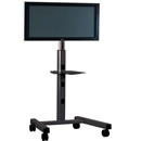 Chief PFCUB or PFCUS Large Flat Panel Mobile Cart for 42"-71" TVs in Black or Silver color. Chief-PFCUB-PFCUS
