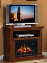 Classic Flame Fairmont 26DE1247-M313 Corner TV Stand with Electrical Fireplace up to 40" TVs.