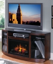 Classic Flame Hampton 26MM4155-W324 TV Stand with Electrical Fireplace up to 55" TVs.