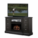 Dimplex Gibbons SAP-350-B TV Stand with Electric Fireplace up to 52" TVs. Dimplex-Gibbons-SAP-350-B