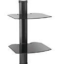 OmniMount TRIA 2 Wall System with Cable Management and 2 Shelves.