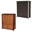 Sanus CFAR47- Component Espresso or Cherry & Black TV Armoire.