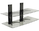 Sanus VF2022 Double-column AV component system with two shelves. Sanus-VF2022