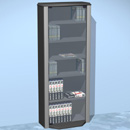 Elite EL-509 Media Storage Unit with Glass. Elite-5099