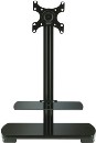 Flat Panel Foundation Small Flat Panel TV Stand (Silver &amp; Black)