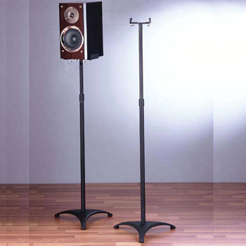 VTI BLE201 Surround Sound Speaker Stands in Black color. VTI-BLE201