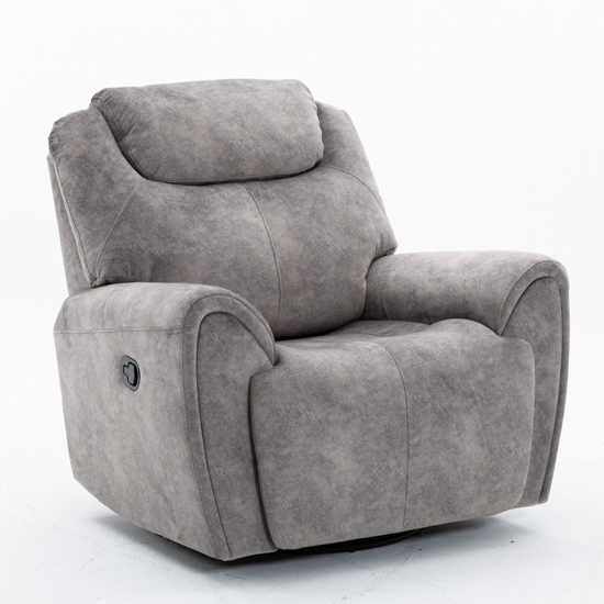 Global United Furniture 5008 Gray Velvet Fabric Chair.