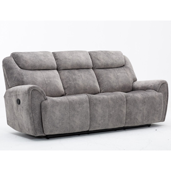 Global United Furniture 5008 Gray Velvet Fabric Sofa.