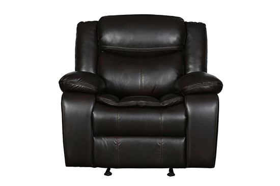 Global United 6967 - Leather Air Chair in Brown color.