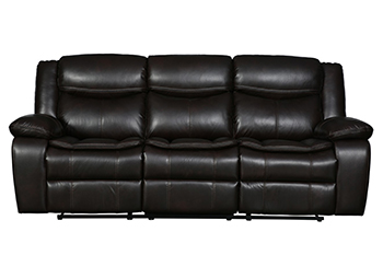 Global United 6967 - Leather Air Sofa in Brown color.