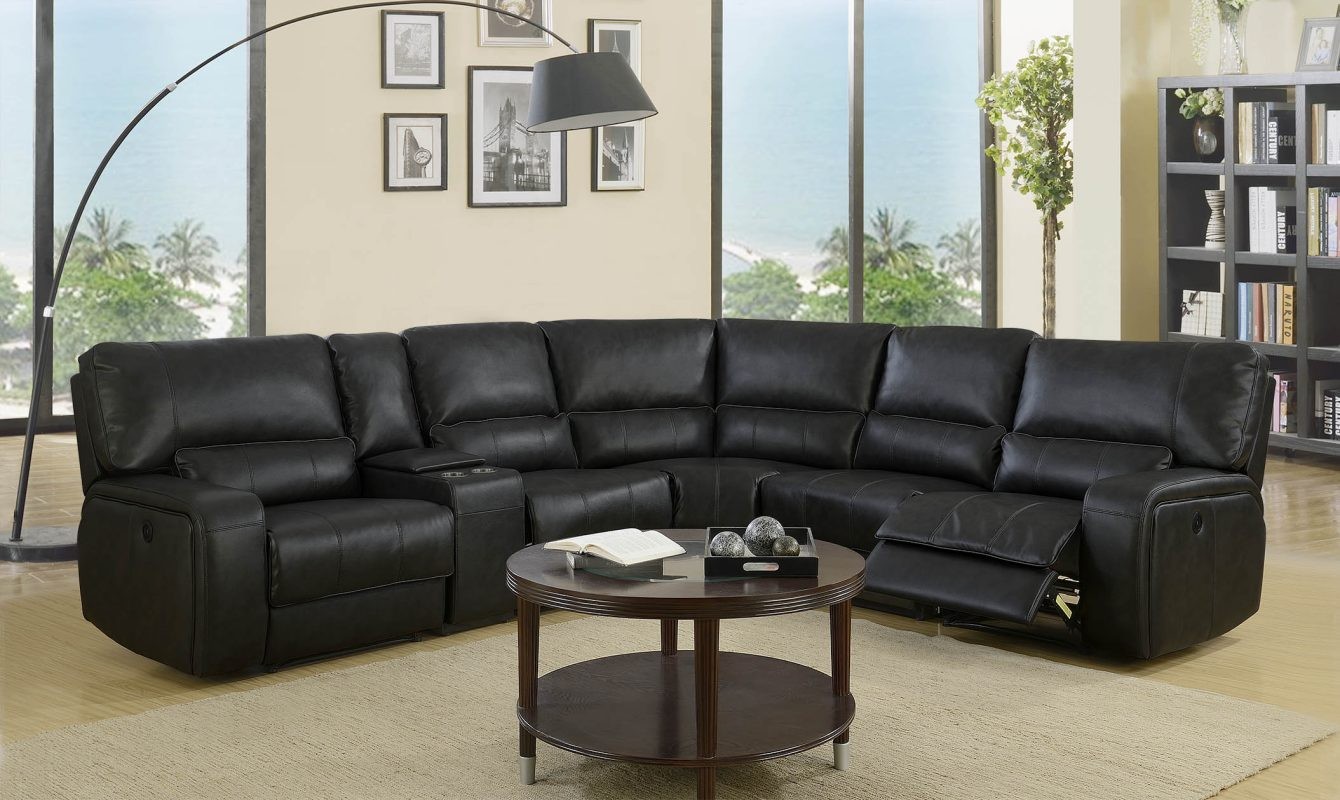 leather air sectional sofa