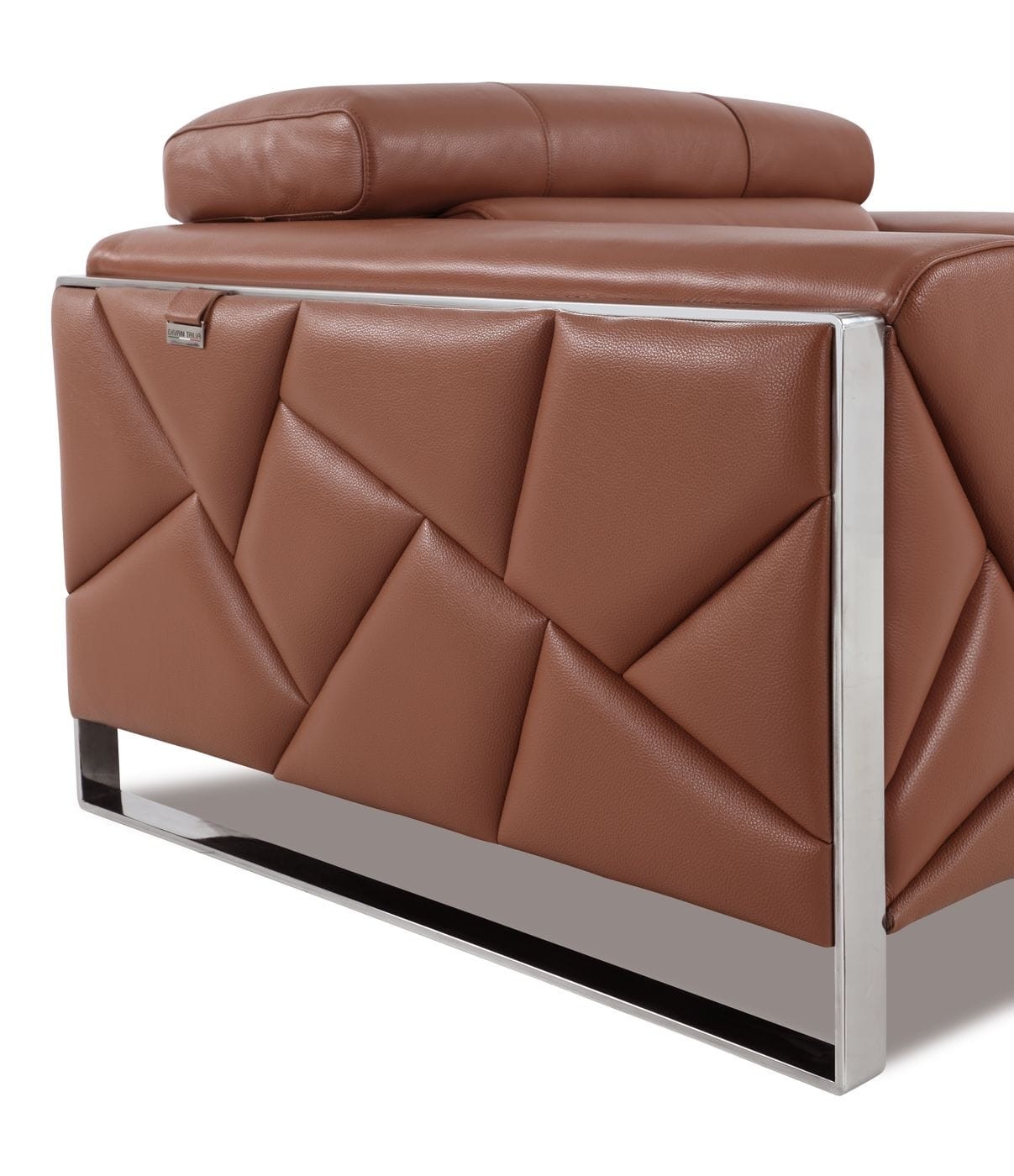 Global United 903 Genuine Italian Leather Sofa in Camel