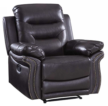 Global United 9392 - Leather Air Chair in Brown color.