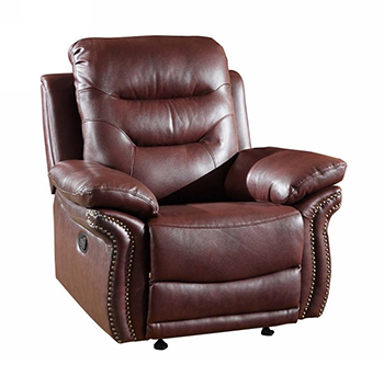 Global United 9392 - Leather Air Chair in Burgundy color.