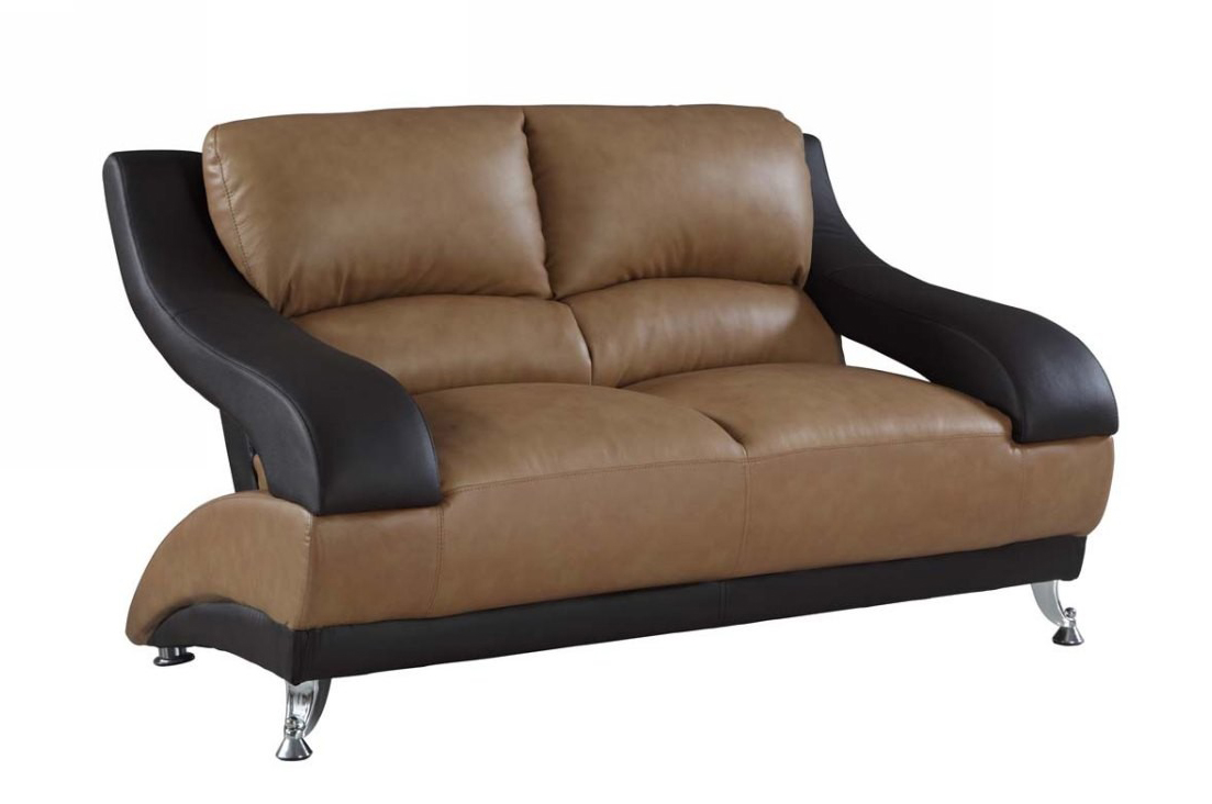 Global United Furniture 982 Leather 3PC Sofa in color.