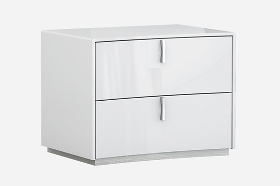 Global United Bellagio - Nightstand in White Color.