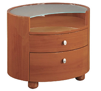 Global United Cosmo - Nightstand in Cherry Color.