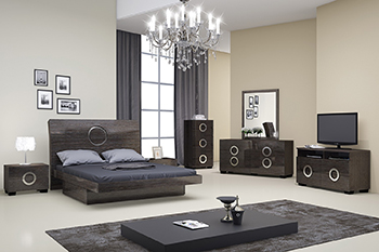 Global United Monte Carlo - 6PC Bedroom Set in Gray Color.