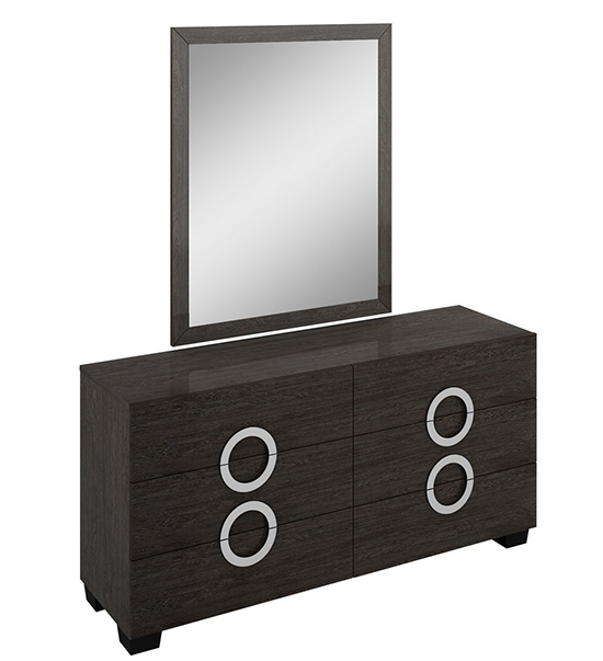 Global United Monte Carlo - Dresser with Mirror in Gray Color.
