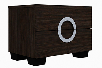Global United Monte Carlo - Nightstand in Wenge Color.