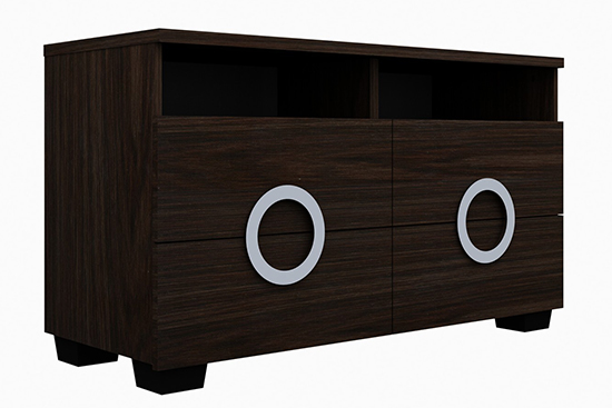 Global United Monte Carlo - TV Entertainment Unit in Wenge Color.