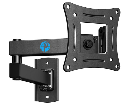  SO-31 Full Motion TV Wall Mount Brackets Swivel Tilts Articulating Extension for 13-32 Inches LED LCD Flat Curved Screen TVs Monitors.