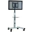 Chief MFCUB or MFCUS Medium Flat Panel Mobile Cart for 30"-55" TVs in Black or Silver color. Chief-MFCUB-MFCUS