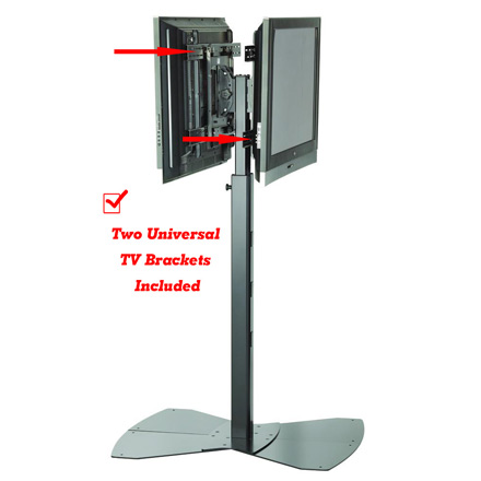 Chief PF2UB or PF2US Large Flat Panel Dual Display Floor Stand for 42