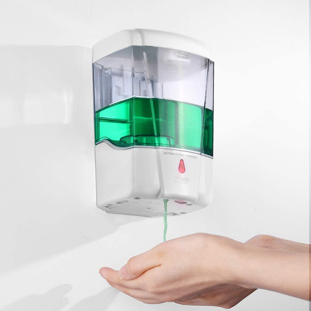 700ML Wall Mount Automatic Touchless Soap Dispenser - Infrared Sensor