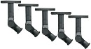 Wall or Ceiling Speaker Mounts (Black, 5-Pk)